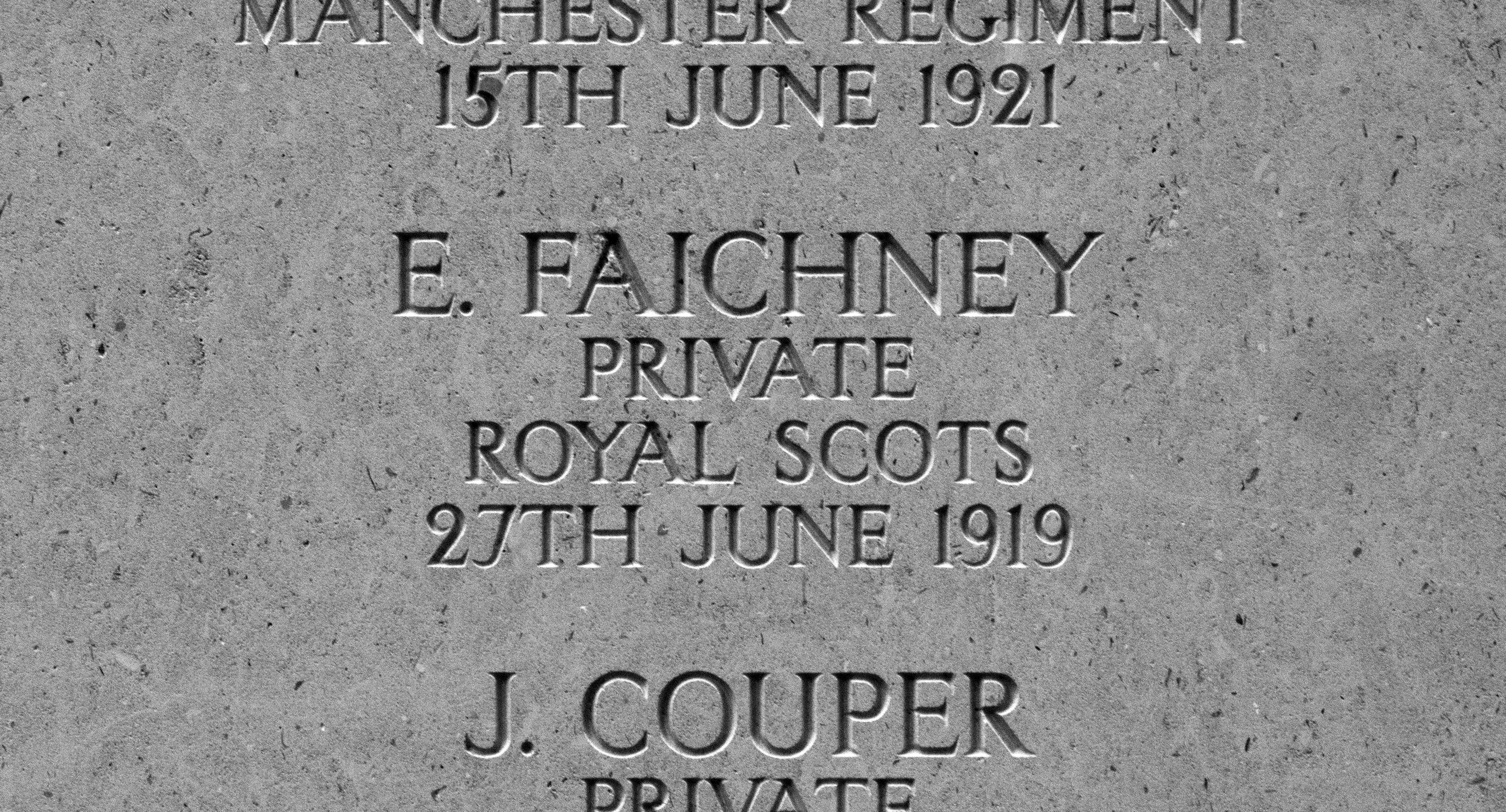 Private Ernest Faichney