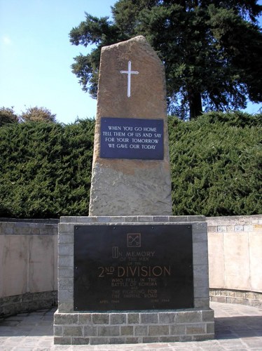 Kohima 2nd Division Memorial with the inscription "When you go home tell them of us and say for your tomorrow we gave our today."