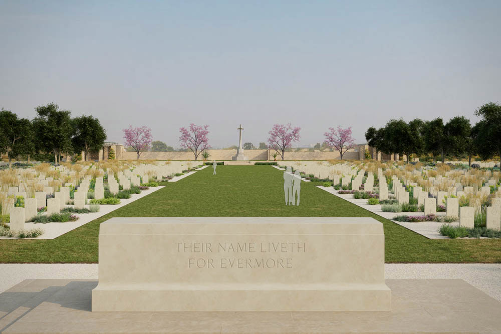 Medjez-El-Bab Stone of Remembrance Render