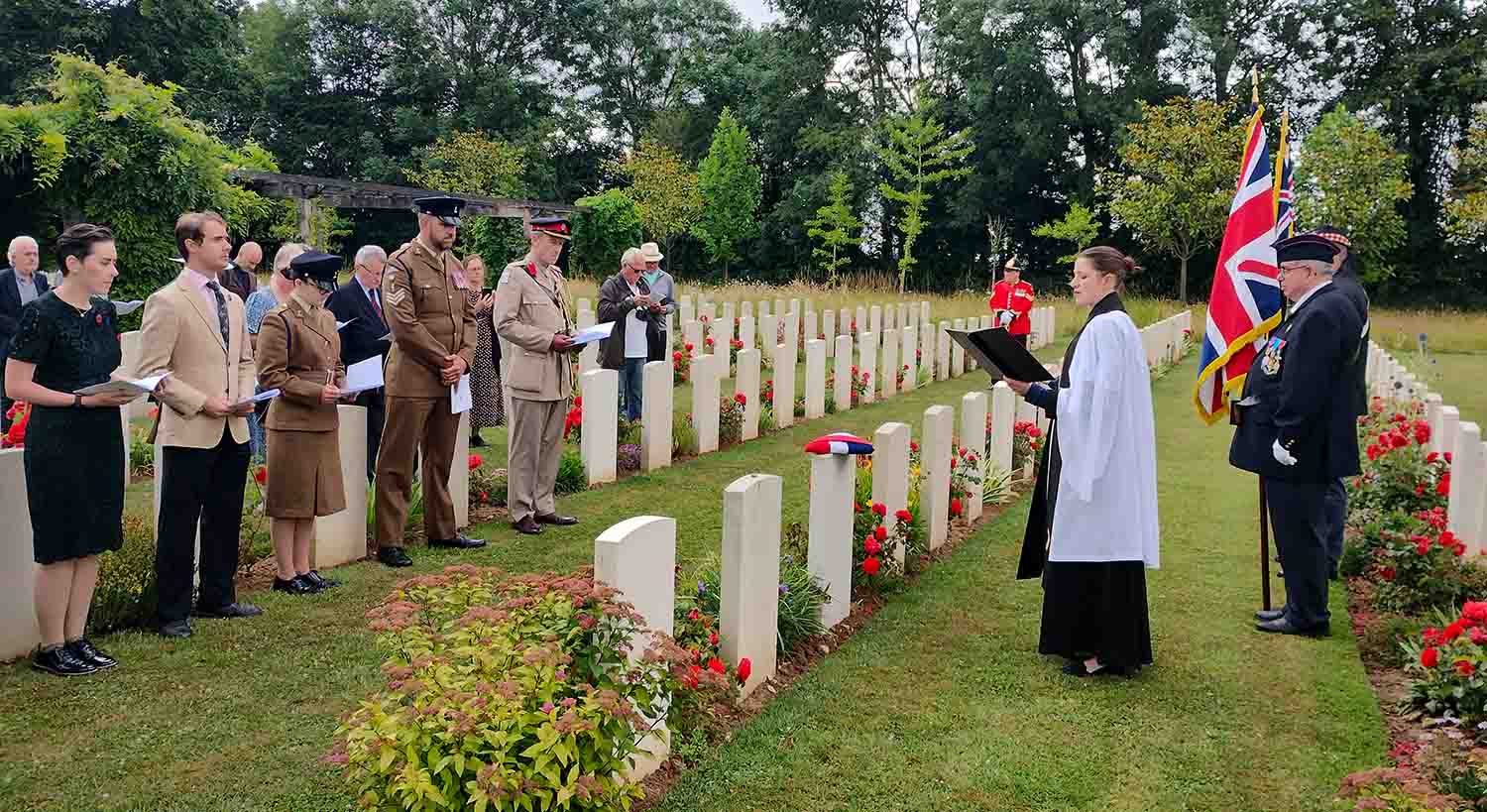 Three soldiers killed in Normandy rededicated after 80 years