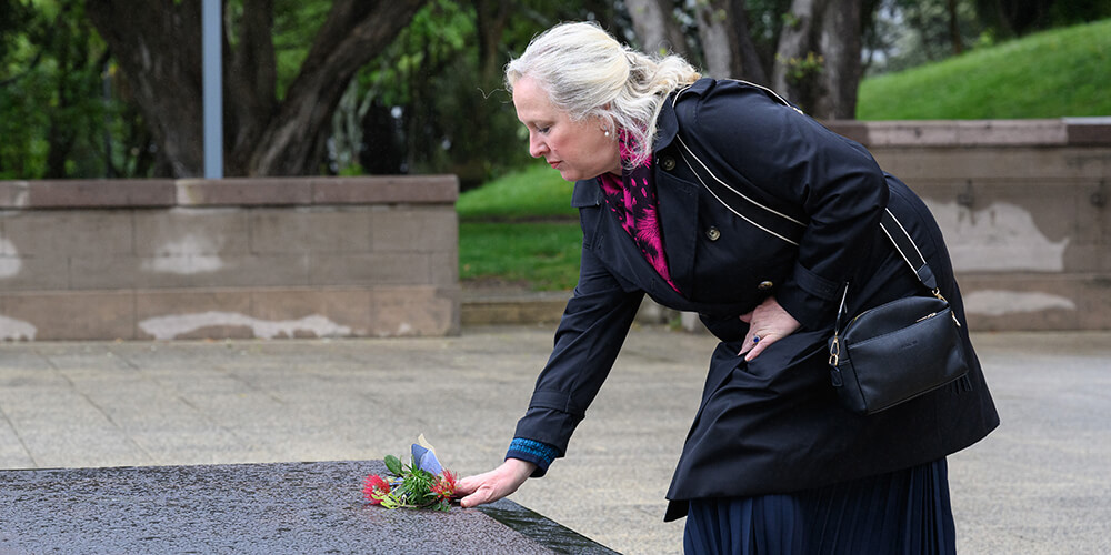 Claire Horton at NZ Unknown soldier