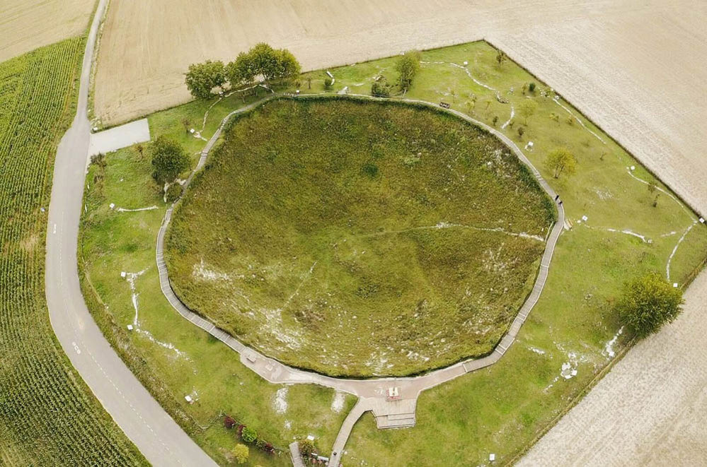 Lochnagar Crater from the air
