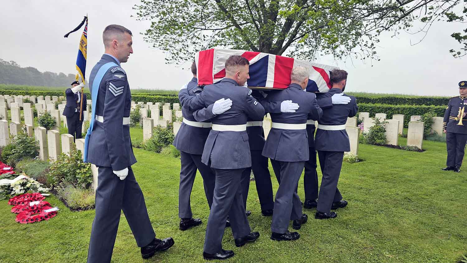 Yorkshire pilot buried in France on 86th anniversary of his death