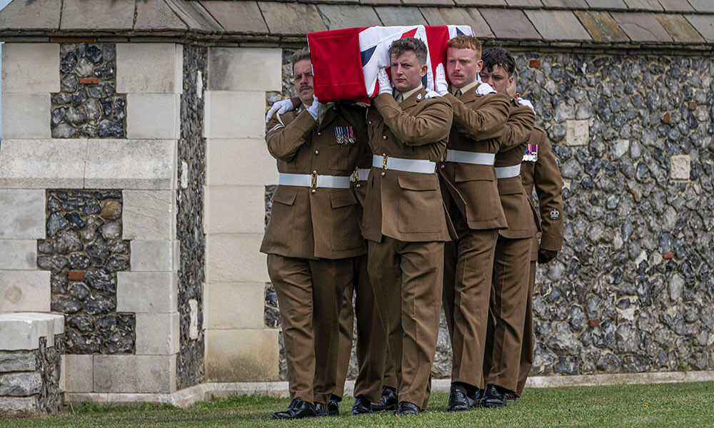Three unknown First World War soldiers laid to rest