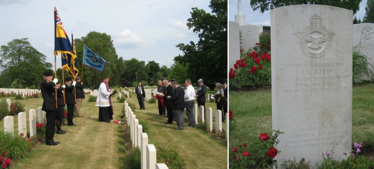 Rededication service for Flight Sergeant Frank Edward Reed