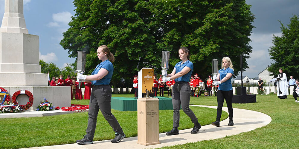 Torches at Bayeux