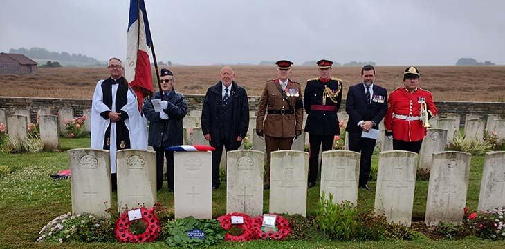 Graves of Six Soldiers of the Welsh Regiment Identified on the Western Front