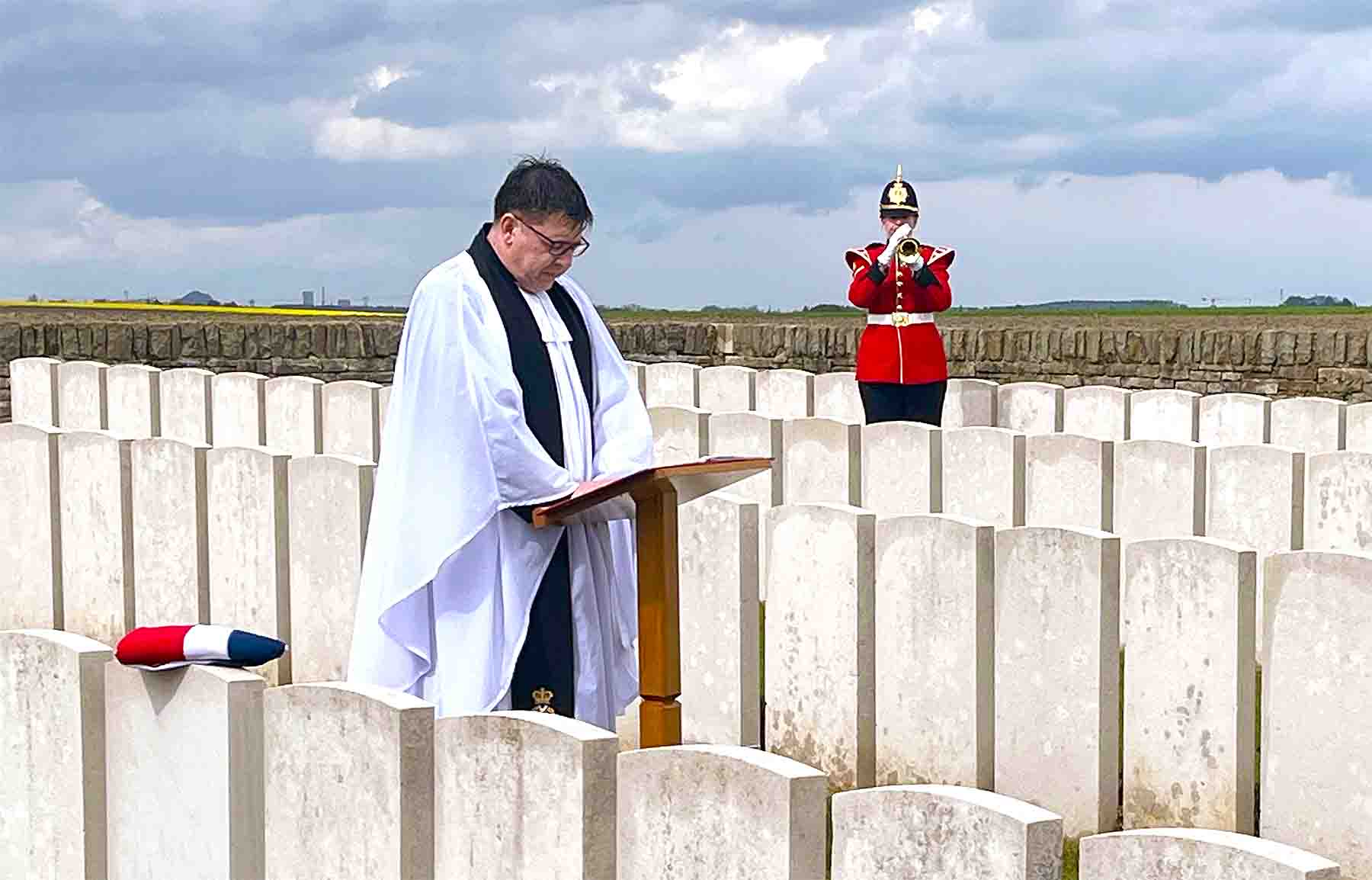 Five First World War soldiers graves rededicated in France