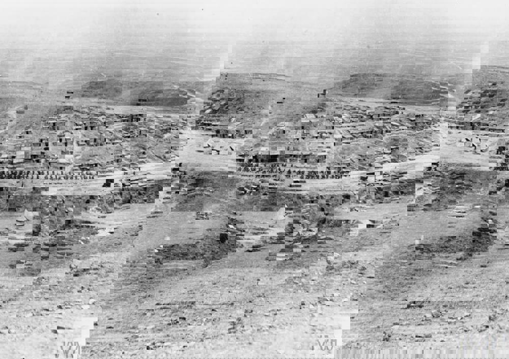 A British military bivouac camp in Macedonia, circa 1916.