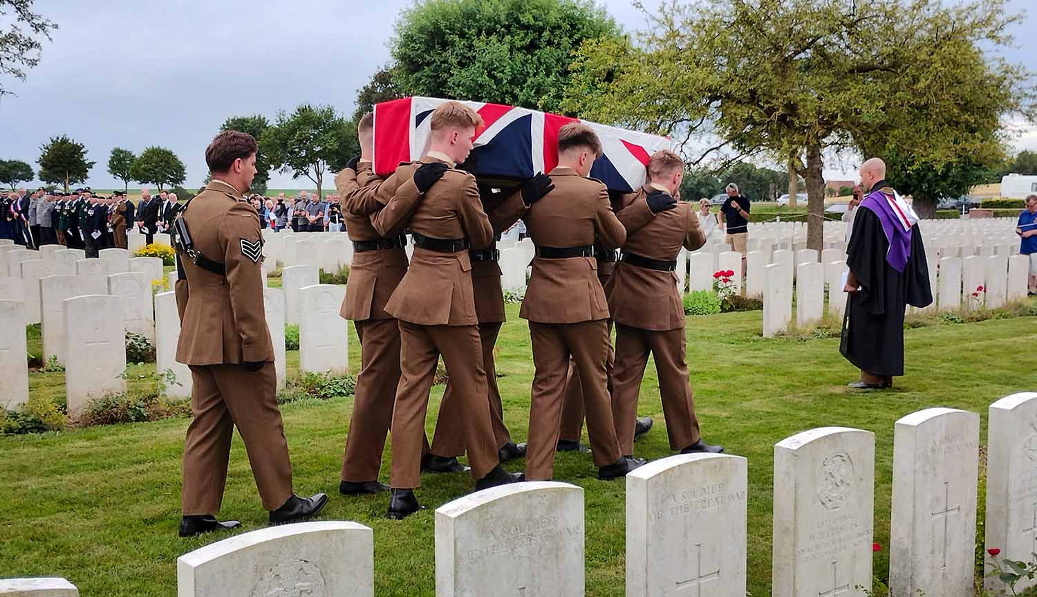 First World War Battle of the Somme soldier laid to rest