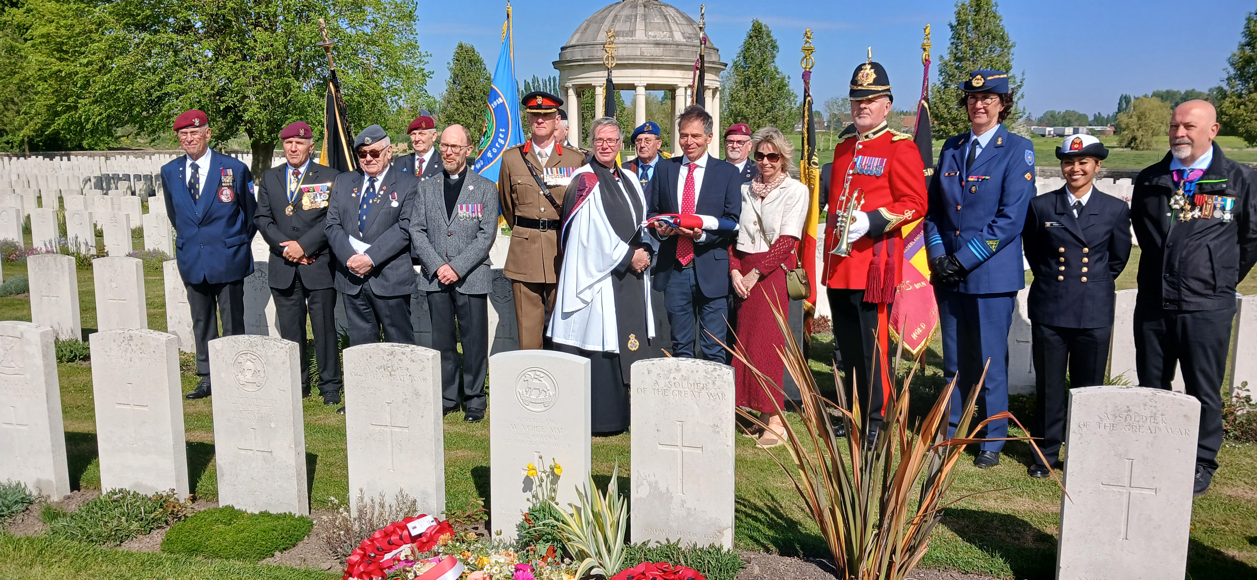 Graves of two missing First World War soldiers identified in Belgium