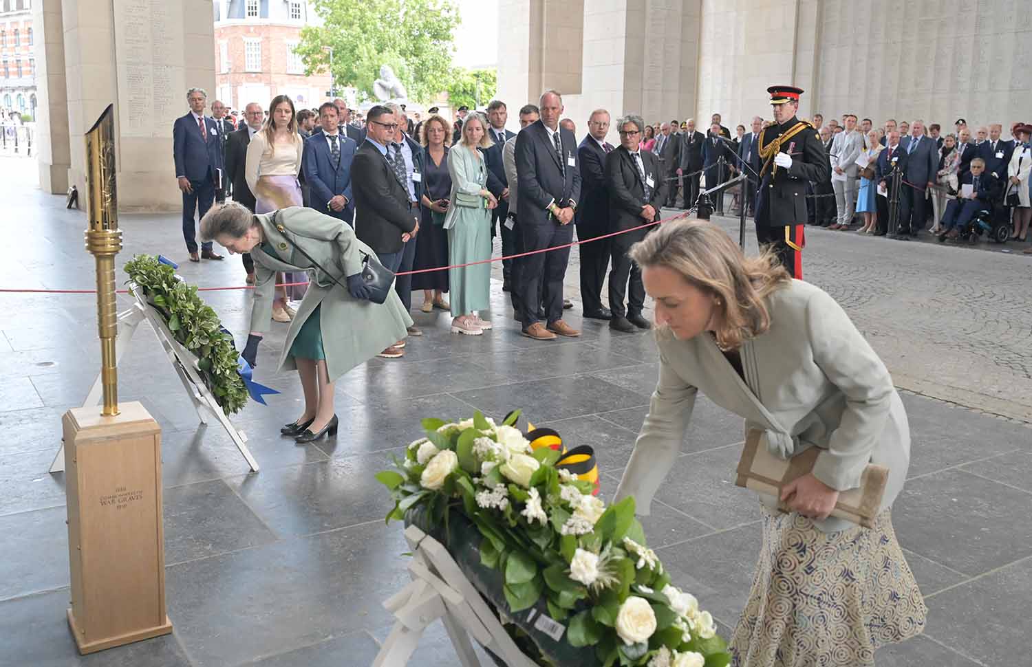 Menin Gate memorial is formally re-opened after two years of renovations