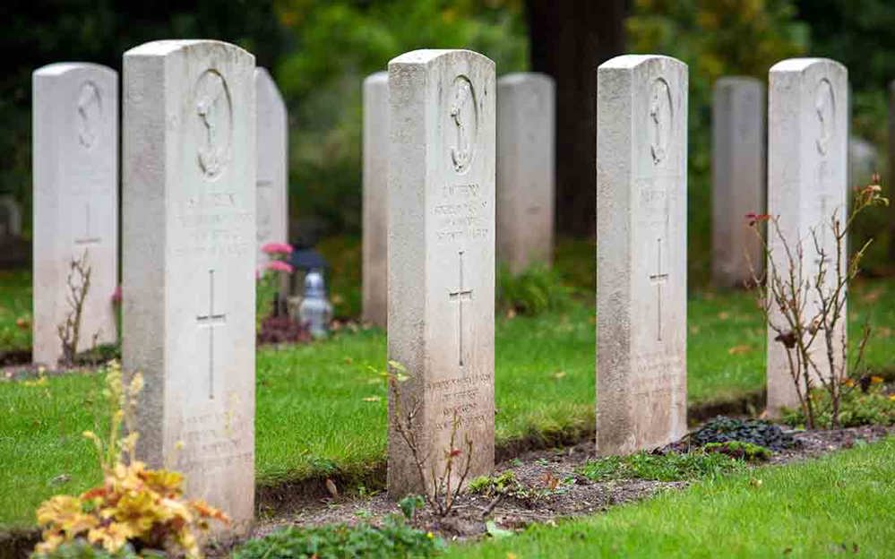 CWGC headstones at Arnos Vale Cemetery