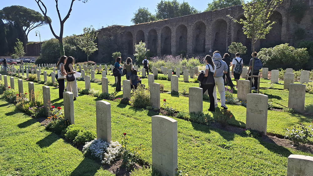 War Graves Week tour underway in Rome War Cemetery