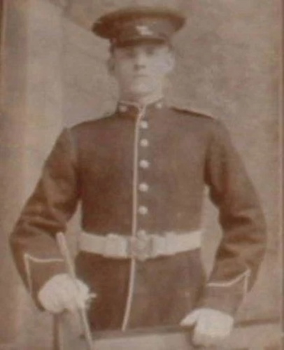 Lance Corporal Charles Vanhinsbergh in military uniform