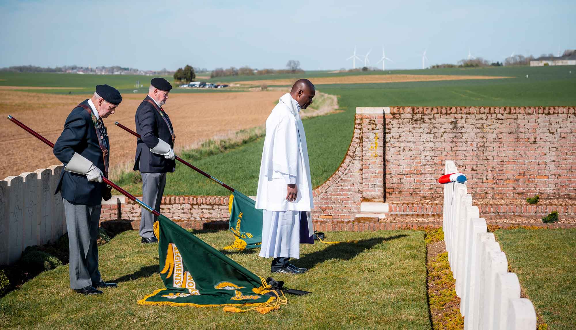 Graves of two Midlands World War One soldiers identified and rededicated in France