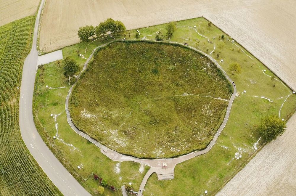 Lochnagar Crater from above.