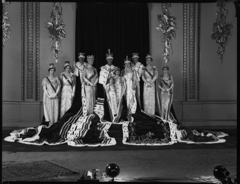 Royal group on the occasion of the coronation of King George VI. National Portrait Gallery