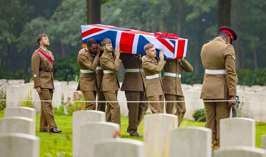 Two British Second World War soldiers laid to rest in Arnhem ahead of 80th anniversary