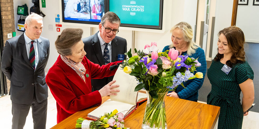 HRH Princess Anne at Head Office