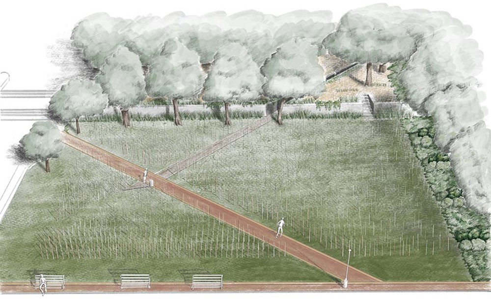 Drawing of the new Cape Town Memorial site