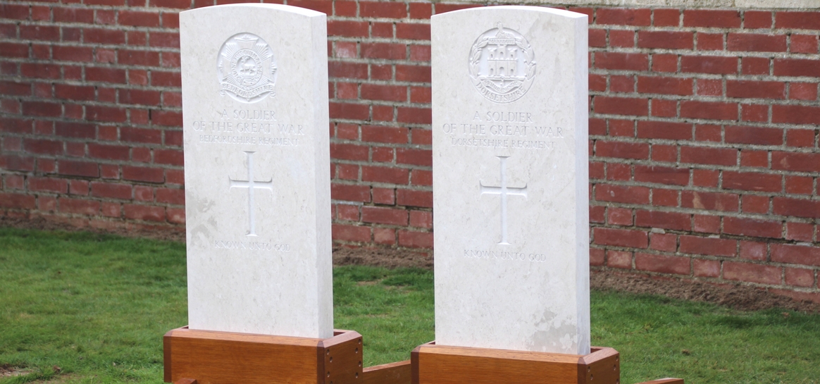 Burial service for two First World War soldiers