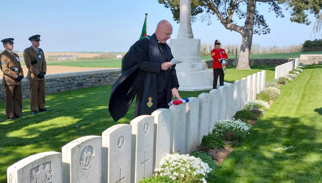 Graves of two soldiers of the Great War rededicated in France