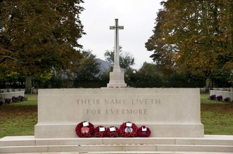Stone of Remembrance at Bayeux War Cemetery