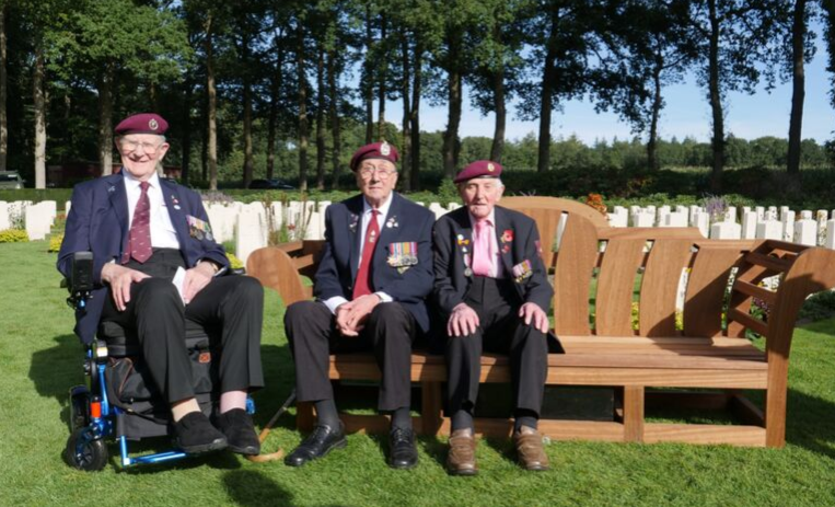 Arnhem veterans unveil CWGC sound installation at Arnhem Oosterbeek War Cemetery