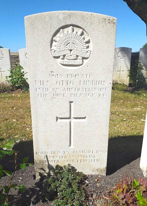 Private Nils Otto Lundius