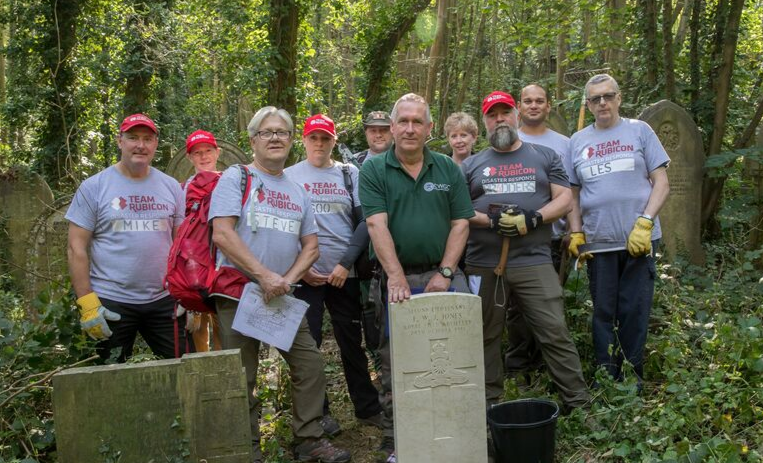 Team Rubicon volunteers help maintain UK war graves
