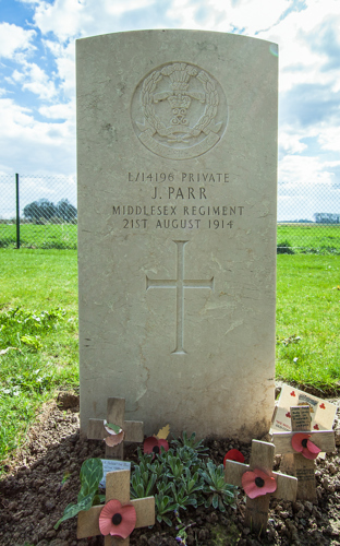 CWGC headstone of Private John Parr