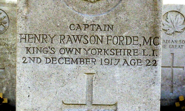 Casualties of Passchendaele: Captain Henry Rawson Forde