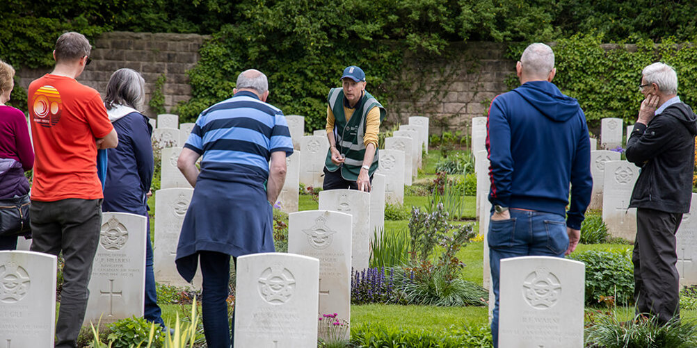 CWGC tour in a cemetery