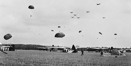 Parachutes at Arnhem