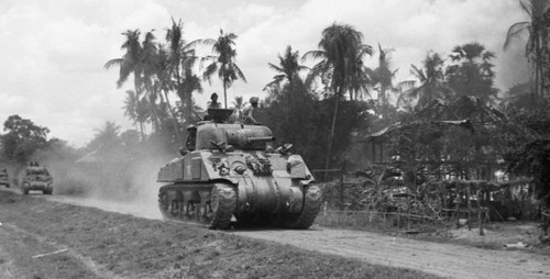 Tanks in Kohima during WW2