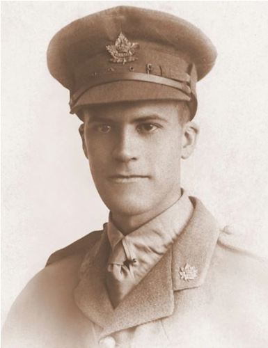Lieutenant Lancelot Bertrand in his Canadian Army uniform.