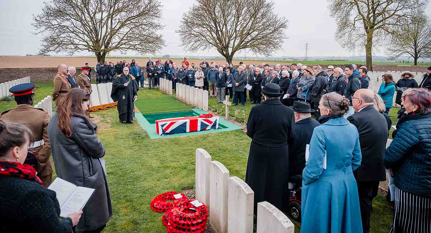Lance Corporal John Street and four unknown First World War soldiers finally laid to rest in France