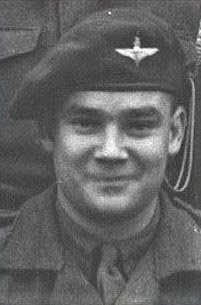 Lieutenant Peter Cane in his Parachute Regiment beret