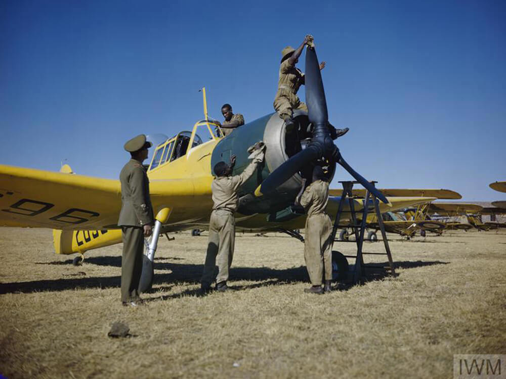 Commonwealth joint Air Training Plan, No. 23 air school at Waterkloof, Pretoria, South Africa, January 1943 © IWM (tr 1255)