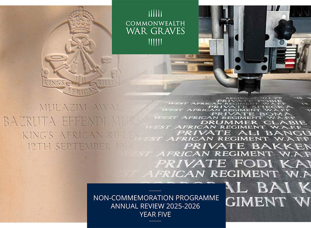 CWGC Non-Commemoration Programme Annual Review 2025-2026 front cover