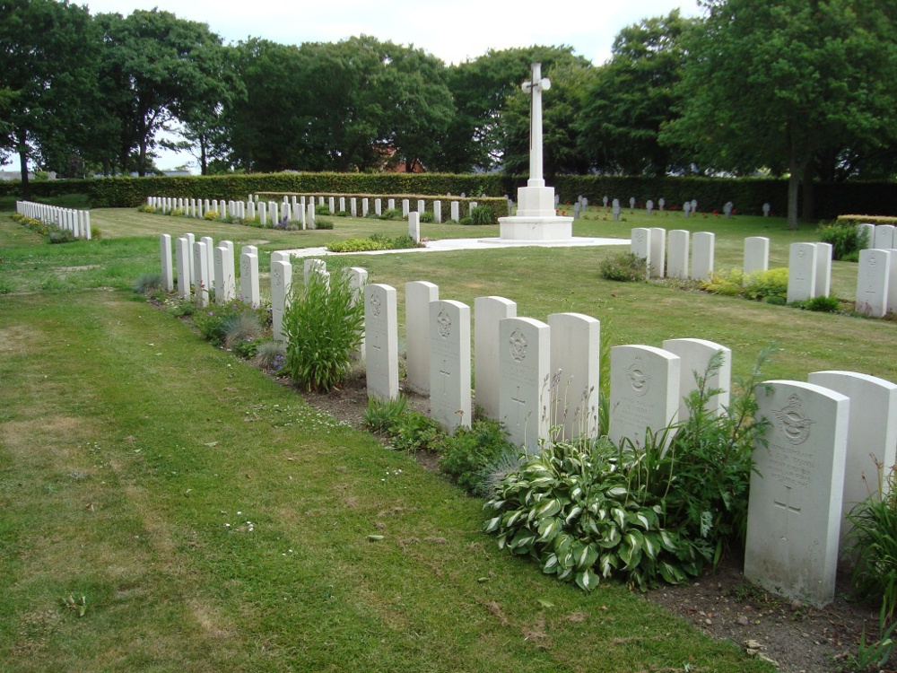 CWGC graves in Esbjerg Fourfelt cemetery.