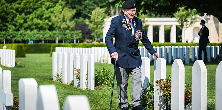 Services at Bayeux Cathedral, the British Normandy Memorial and the Bayeux War Cemetery to mark the 81st anniversary of D-Day