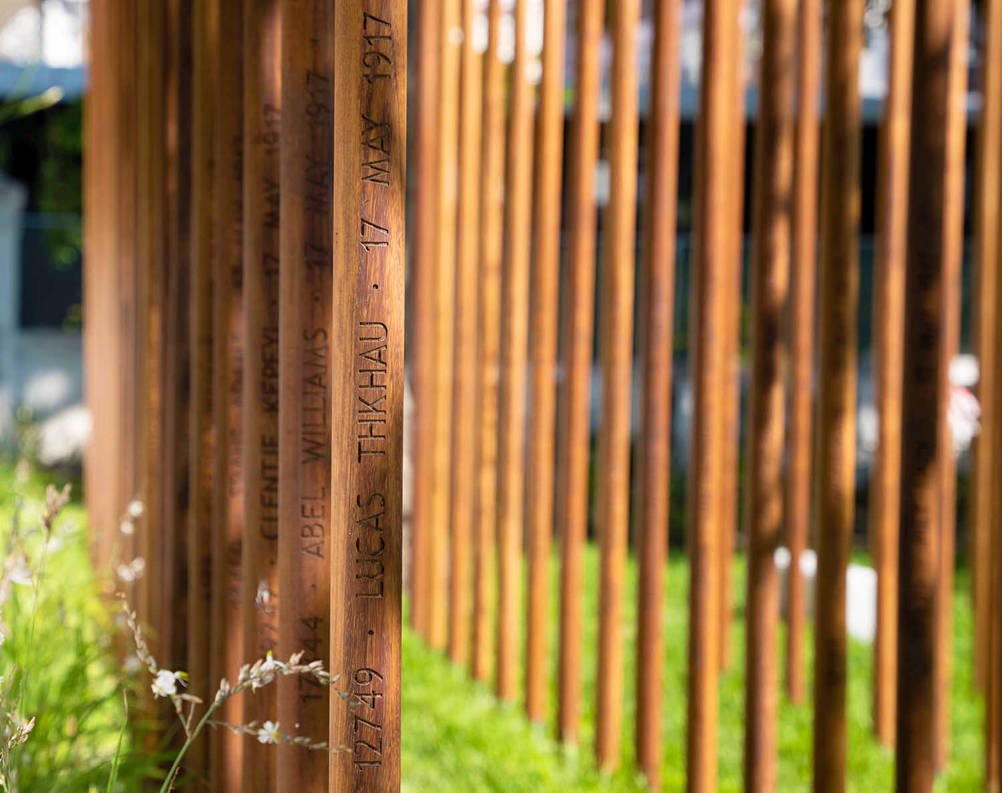 Detail of the new Cape Town war memorial