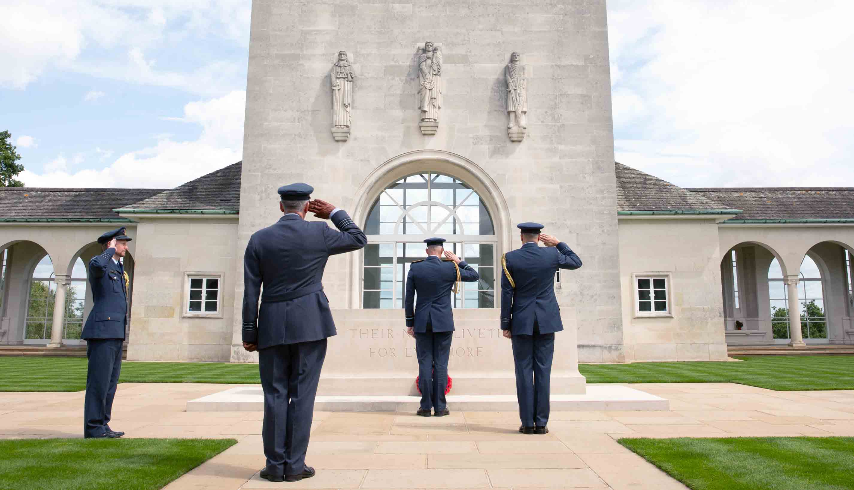 NZAF Chief Andrew Clark visits Runnymede Air Forces Memorial