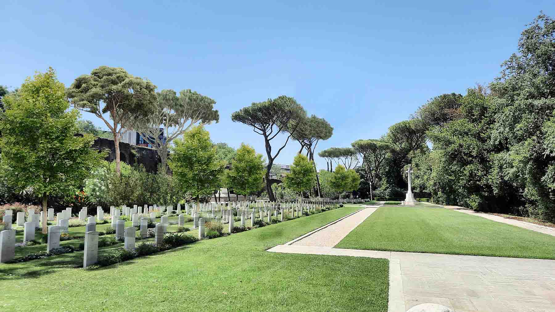 Renovation work on the CWGC Rome War Cemetery update