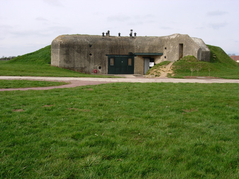 Concrete bunker at Merville Gun Battery