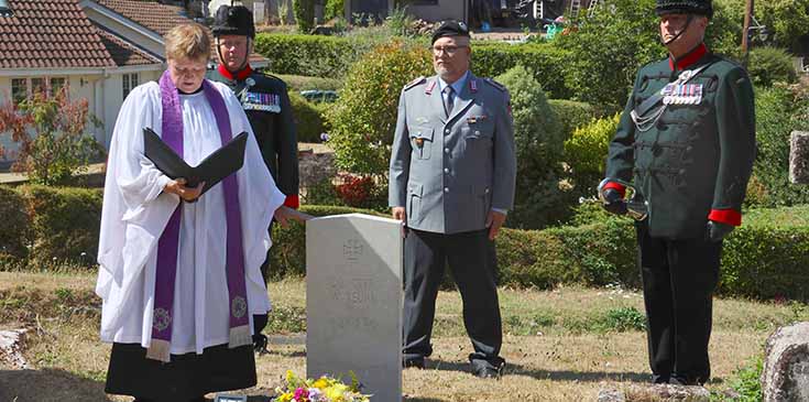 Rededication Ceremony for German Airman Wilhelm Reuhl held