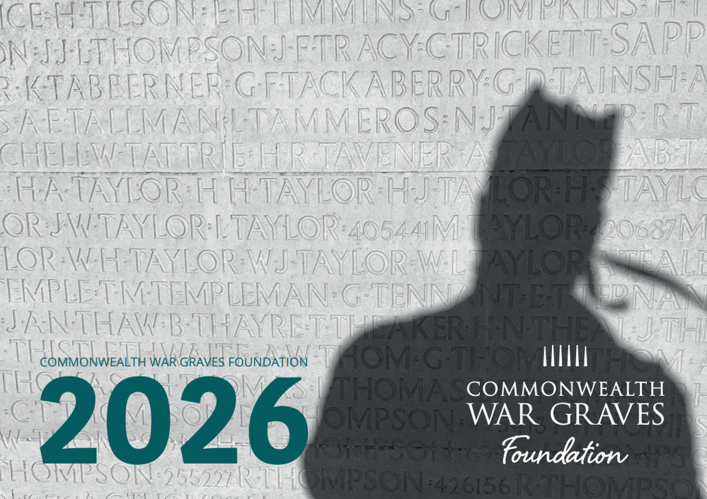 Commonwealth War Graves Foundation 2026 Calendar cover.