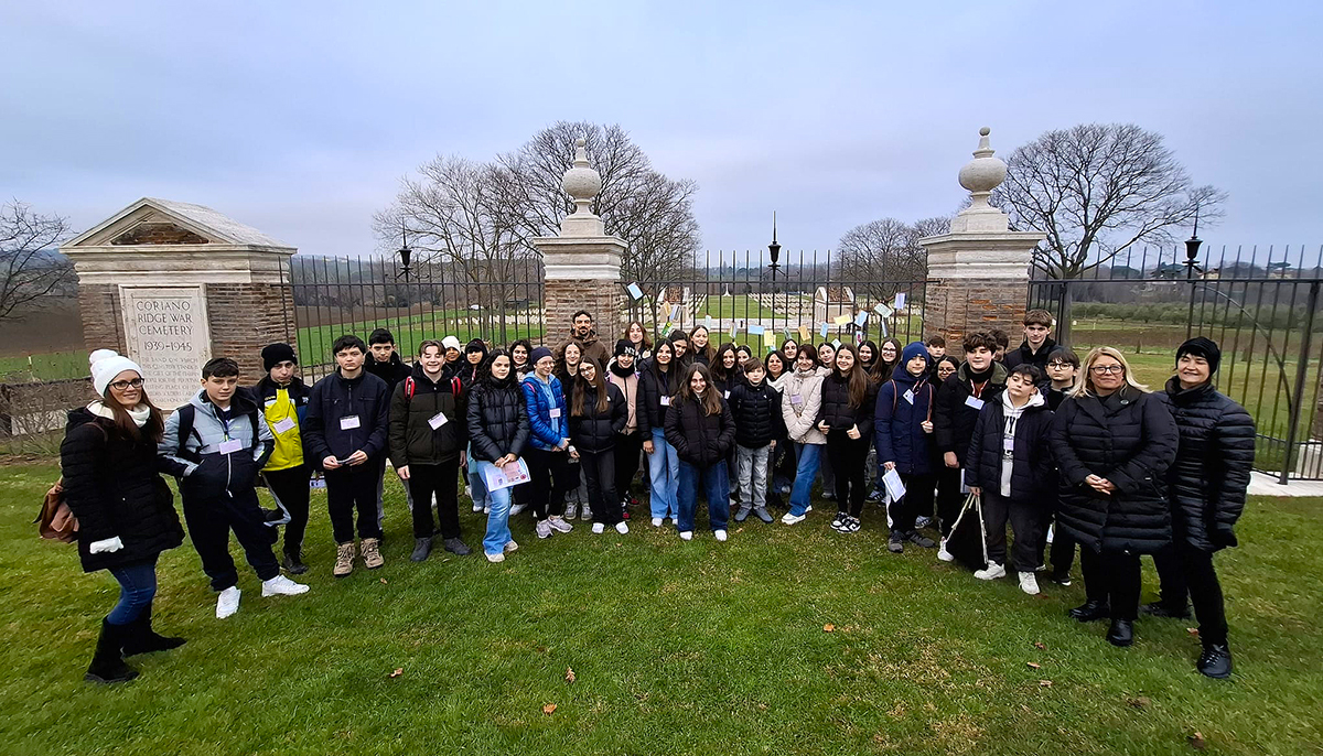 Trees planted in Coriano Ridge War Cemetery as part of '39,000 Trees for 2039'